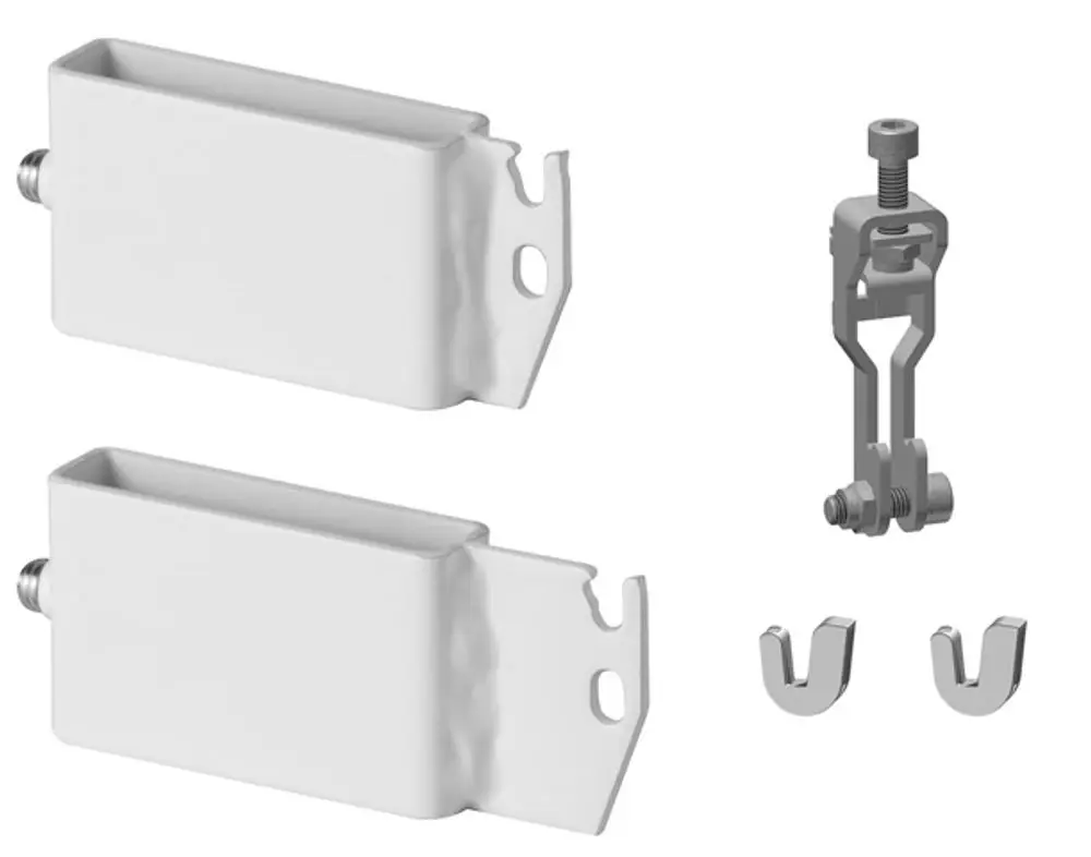 Produktbild: Kermi Trägerset f. Standkonsolen f. 60x10, Typ 12-33, weiß, für Flachheizkörper, ZB03090001